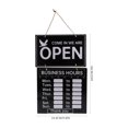 thumbnail image 3 of Double Sided Wooden Business Sign Erasable Hanging Decorative Welcome Board, 3 of 7
