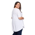 thumbnail image 3 of Lane Bryant Women'S Plus Boat-Neck T-Shirt, 3 of 6