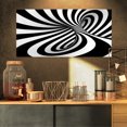 thumbnail image 1 of Spirale Noir et Blanc - Impression sur Toile Contemporaine, 1 of 3