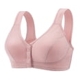 thumbnail image 1 of Kcodviy Womens No Steel Ring Strapless Bra for Women Front Close Bra T Bra Pack for Women Back Plus Size Seamless Womens Bras Underwire Unlined Bra for Large Woman Bra Bust, 1 of 7