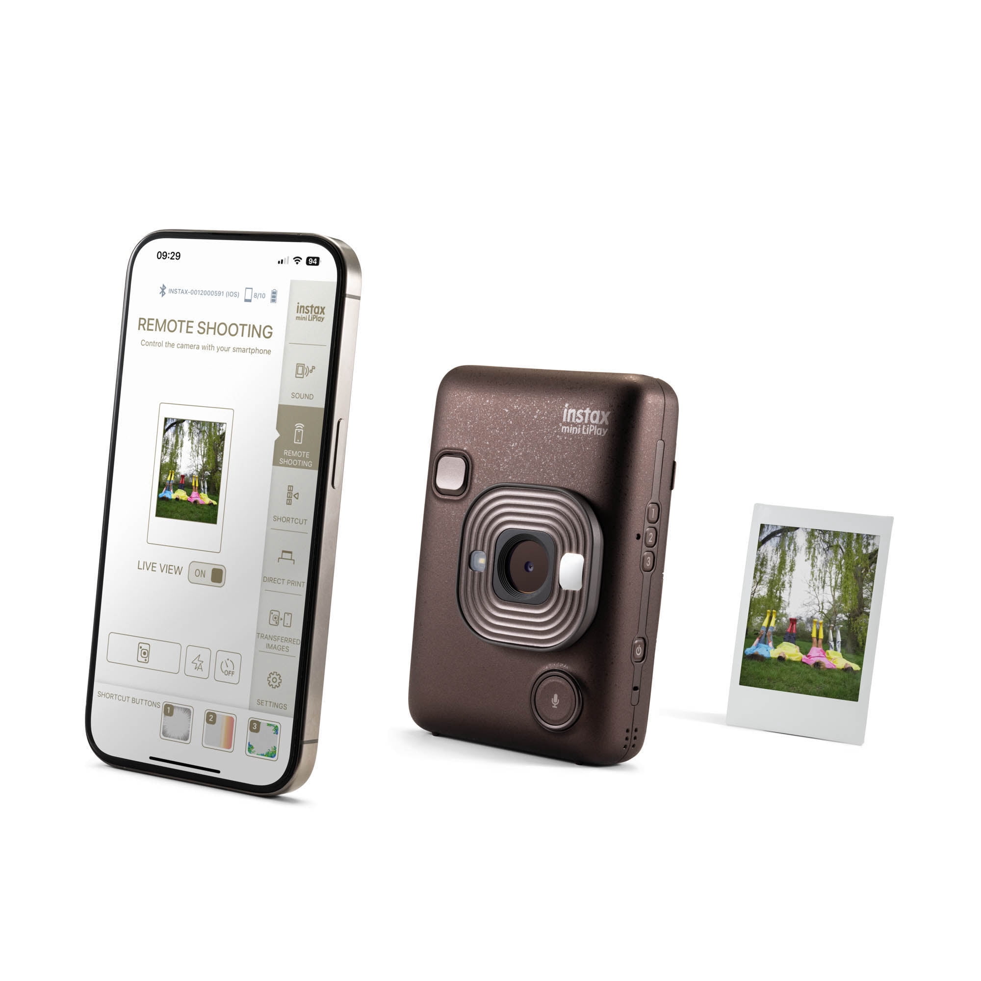 Appareil instantané hybride et imprimante pour téléphone intelligent FUJIFILM INSTAX MINI LiPlay - Blanc brumeux
