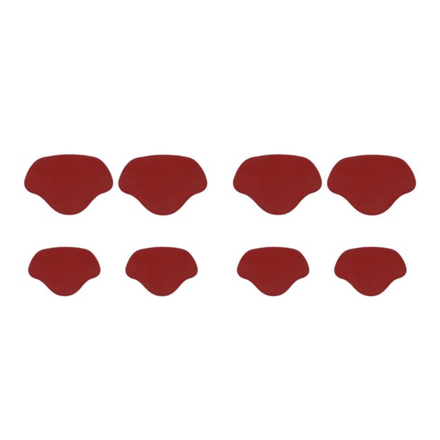 mmirethe Semelles Intérieures de Talon de Chaussure Souple pour Talons Hauts Bâton de Réparation de Talon de Soutien Rouge 2Set
