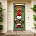 thumbnail image 3 of WIFKLSIIPG Rideau de Porte Festif de Noël pour la Maison, Design Élégant Rouge et Vert pour Entrées, Salons et Fêtes, 3 of 4