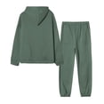 thumbnail image 3 of Posijego Ensemble à Manches Longues pour Femmes, Sweat à Capuche, Pantalon, Ensemble de Détente, 3 of 6