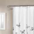 thumbnail image 3 of Mainstays Microfiber Decorative Fabric Shower Curtain in Marble or Butterfly Design, 3 of 5