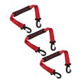 thumbnail image 3 of Roller Skate Leash, Portable Lightweight 3 Pcs Snowboard Boot Carrier Strap Two Buckles  For Sports Black,Red,Blue,Orange, 3 of 8