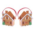 thumbnail image 3 of Felt Gingerbread House Basket (8") - Set of 2, 3 of 4