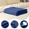 thumbnail image 3 of TopLLC Blanket,Throw Blanket,Fall Blanket Fiber Blanket Thickened Solid Color Sofa Blanket Conditioning Blanket Nap Blanket 43.3 X 51.18 Inches Blanket Blanket, 3 of 5