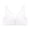 White, variant on LLYwey Sports Bras for Women Clearance Sale Women's Lace Underwear Large No Underwire Push up Breathable Beautiful Back Daily Bra Big & Tall Size Cotton Lightly Lined Bra Style LW-5 Green XL