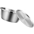 thumbnail image 3 of 1 Set Stainless Steel Mixing Bowl Household Kitchen Food Salad Soup Container with Lid, 3 of 8