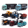 thumbnail image 1 of 1 64 Alloy Engineering Car with Gift Box  Excavator  Forklift  Stacking Machine  Forklift  Road Press  6/8 Pcs, 1 of 9