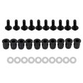 thumbnail image 2 of Pare-brise de Moto Alu M5x16mm Vis Boulon Rondelles kit Noir 10 Pack, 2 of 7