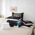 thumbnail image 4 of YST Hippie Wolf 7-Piece Bedding Set, Rainbow Watercolor Comforter, King, 4 of 4