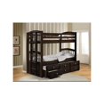 thumbnail image 2 of Pemberly Row Twin over Twin Storage Bunk Bed with Trundle in Espresso, 2 of 3
