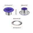 thumbnail image 2 of Unique Bargains 100PCS Grommets Eyelets 1/4 Inch (6mm) ID Hole Metal Self Backing Eyelet with Washers for Leather Purple, 2 of 7