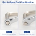 thumbnail image 3 of Combination Wrench 16mm Metric 12-Point Box and Open End CR-V Steel Spanner, 3 of 7