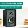 thumbnail image 2 of Electrohome Berkeley 2.0 Stereo Powered Bookshelf Speakers with Built-in Amplifier and 3" Drivers for Turntable, TV, PC and Wireless Music Streaming featuring Bluetooth 5, RCA and Aux (EB20B), 2 of 8