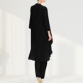 thumbnail image 4 of Ensemble de Robe 3 Pcs pour Femmes Basique en Chiffon Surdimensionné Tenue de Vacances (Marron S), 4 of 6