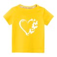 thumbnail image 1 of vdgthytj T-Shirts de la Saint-Valentin pour Tout-Petits Garçons Filles, Enfants, Col Rond Imprimé, Manches Courtes, Hauts, T-Shirt Graphique, Blouse, 1 of 6