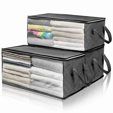 Meitianfacai Sac de Rangement pour Garde-Robe, Boîte de Tri pour Couette et Vêtements, Sac de Rangement Scellé, Boîte de Rangement Pliable