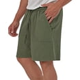 thumbnail image 4 of Diufon Men's Hiking Cargo Shorts Casual Printed Spring Summer Drawstring Outdoor Sport Shorts with Pockets, 4 of 6