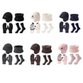 thumbnail image 3 of tamizeot Windproof Velvet Warm Knitted Hat Set Reliable Companion In Cold Available In Multiple Colors milky white, 3 of 6