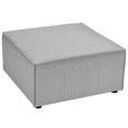 thumbnail image 3 of Modway Saybrook Fabric Upholstered Outdoor Patio Sofa Ottoman in Gray, 3 of 4