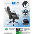 thumbnail image 3 of Boss Office Heavy Duty Executive Office Chair in Black, 3 of 8