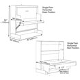 thumbnail image 2 of Hiddenbed Murphy Bed Hardware Kit – Smart Design Murphy Bed Kit – Heavy Duty Mechanism Bed Hardware Kit, Effortless to Pull Down & Fold Back Murphy Bed DIY Kit (Horizontal Single), 2 of 2