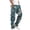 Sky Blue, variant on Lovzfmll Men's Camo Cargo Pants, Casual Trousers with Drawstring Waist & Pockets, Straight Leg Full Length Pants Relaxed Fit