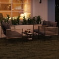 thumbnail image 4 of Costway 8 PCS Patio Furniture Set PE Rattan Conversation Sofa Set with Thick Cushions, 4 of 10