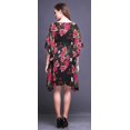 thumbnail image 3 of Bimba Fleur Femme Courte Plage Caftan Tenue de Plage Bikini Couvre-Maillot Robe Midi-P-L, 3 of 5