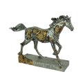 thumbnail image 1 of Steam Stallion Metallic Silver Running Steampunk Horse Statue, 1 of 3