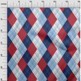 thumbnail image 3 of oneOone Georgette Viscose Red Fabric Check Argyle Sewing Craft Projects Fabric Prints By Yard 42 Inch Wide, 3 of 4