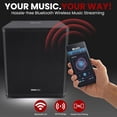 thumbnail image 4 of Pyle 3000 Watts Box Subwoofer Speaker - Active Powered 18” inch Woofer, Loud Bass, with DSP Digital Signal Processor for Home Theater System, Pro DJ Sound, Pole Mount Socket and Carrying Handles, 4 of 5