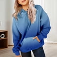 thumbnail image 4 of MIASHUI Chandails à Manches Longues Dégradés pour Filles, Bleu, 11-12 Ans, 4 of 7