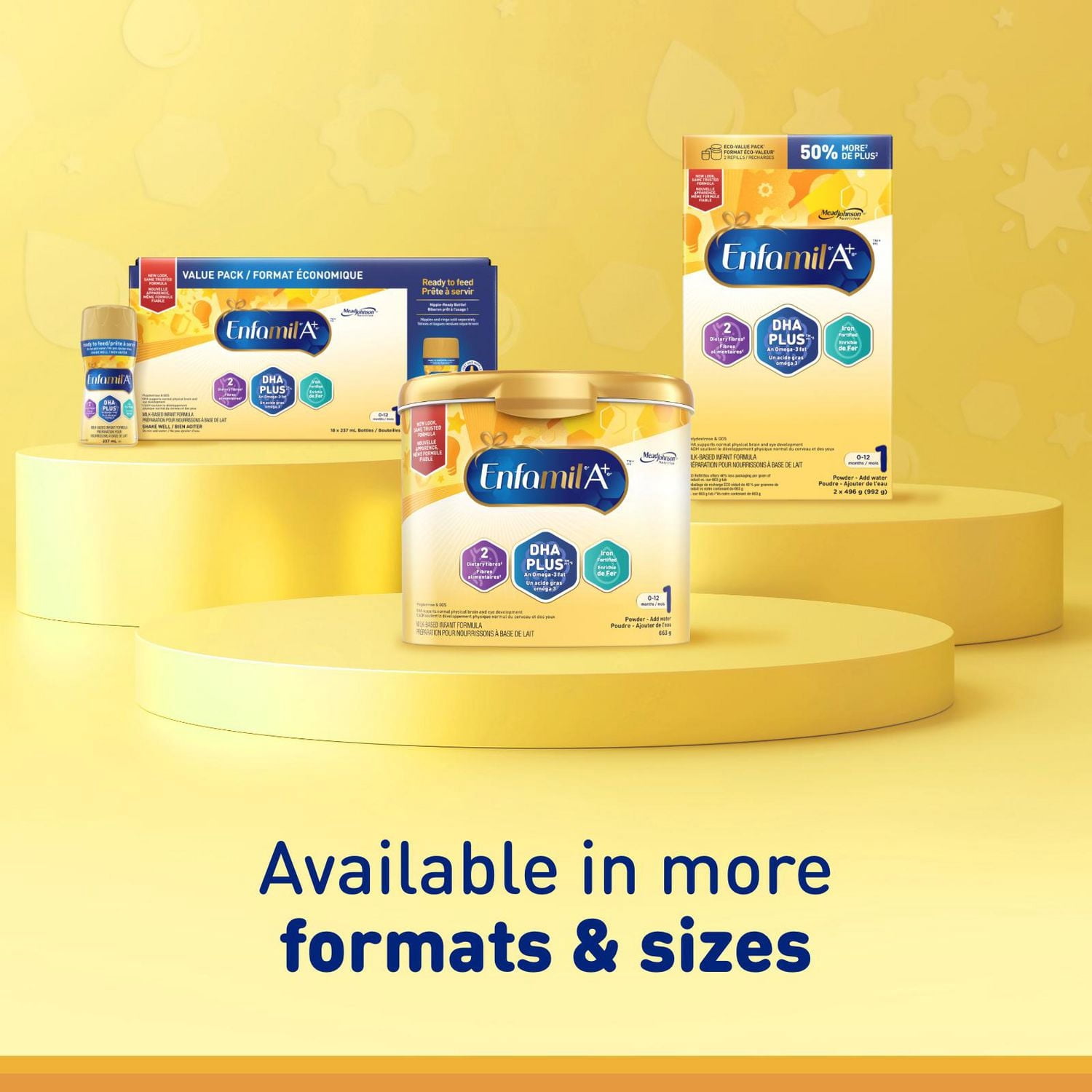Enfamil A+® Baby Formula, Infant Formula, 0-12 months, 12x385ml Concentrated Liquid Cans