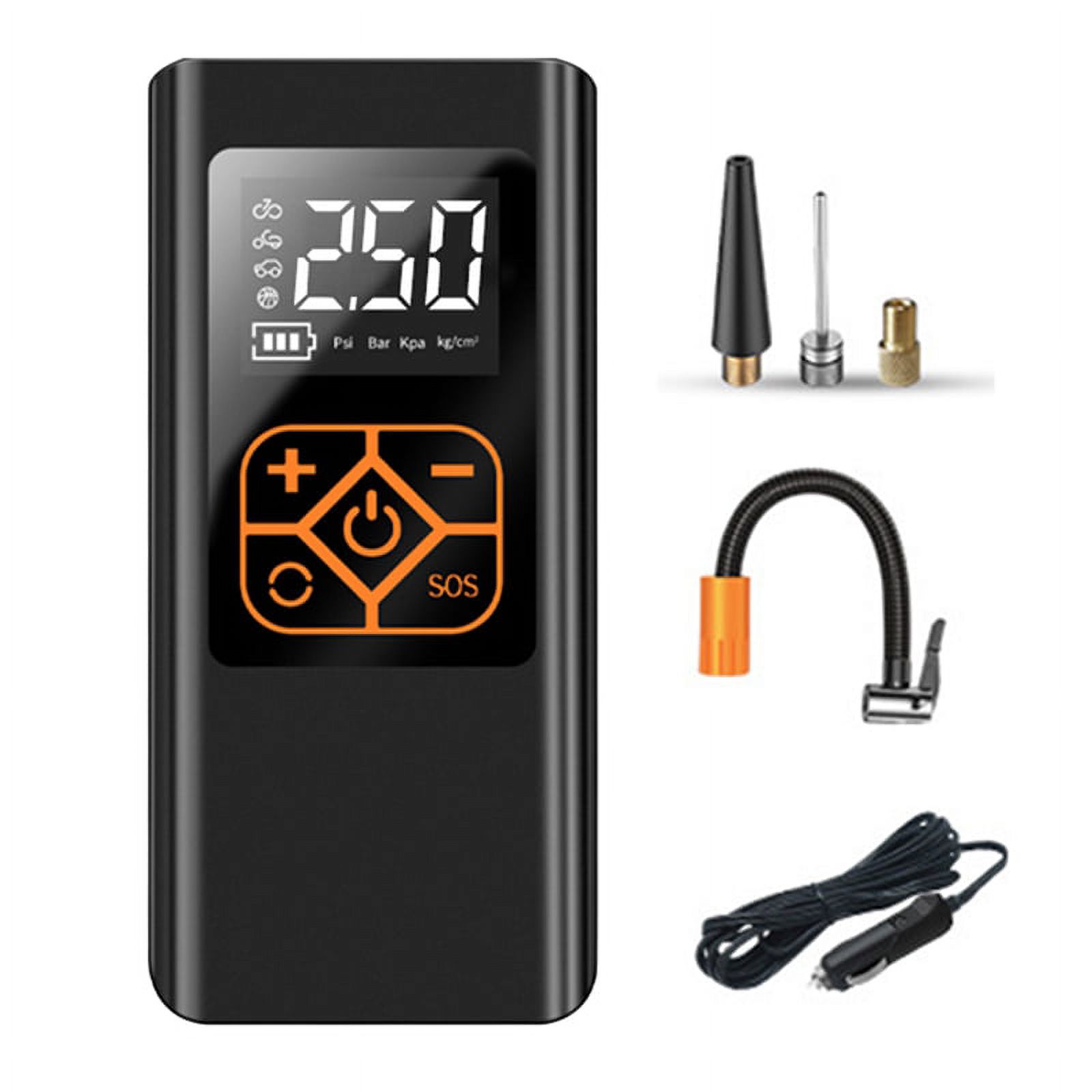 Gonfleur de pneus portable 12V, compresseur d'air portable pour voiture, moto, vélo