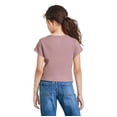 thumbnail image 2 of T-shirt côtelé coupe bébé George pour filles, 2 of 6