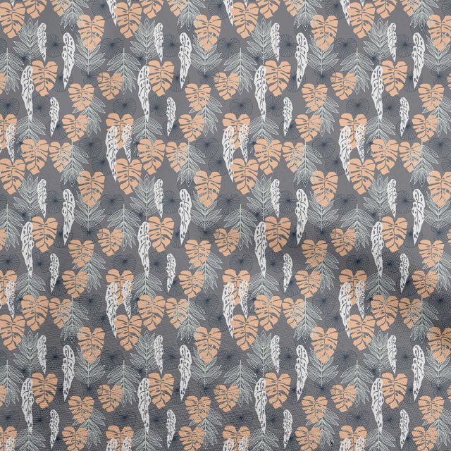 oneOone Viscose Chiffon Peach Fabric Tropical Craft Projects Decor Fabric Printed By The Yard 42 Inch Wide