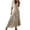 Khaki, variant on FcBaudy Summer Dresses for Women,Womens Dresses,Skirt for Women Fashionable Women's Casual Spring/summer V-neck Short Sleeved Printed Dress Ladies skirt