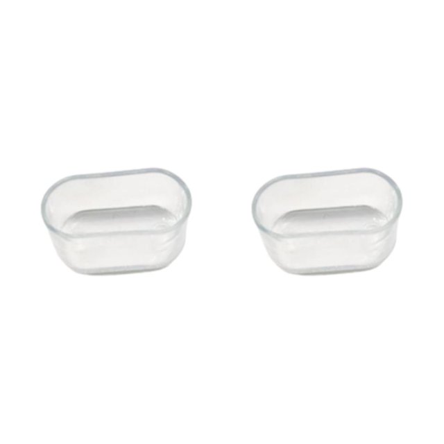 relayinert 16pcs Sock Pad For Furniture Leg Reliable Protection For Valuable Floors Transparent 16*34mm 2Set