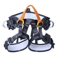 thumbnail image 1 of Harnais de Rapprochement pour Grimper dans les Arbres, Siège Assis, Ceinture de Poitrine, Orange, Noir, 1 of 3