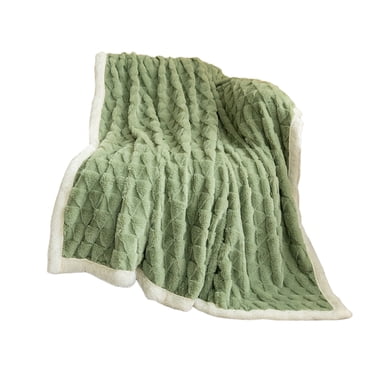 Queen Size 80x90 Inches Warm Thick Blanket for Adults | Ultra Soft Comfy Home Leisure & Holiday Gift | Heavyweight Winter Bedding for Cold Weather (Autumn & Winter)