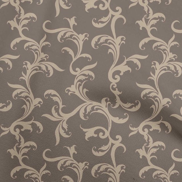 oneOone Cotton Cambric Brown Fabric Asian Baroque Sewing Craft Projects Fabric Prints By Yard 56 Inch Wide