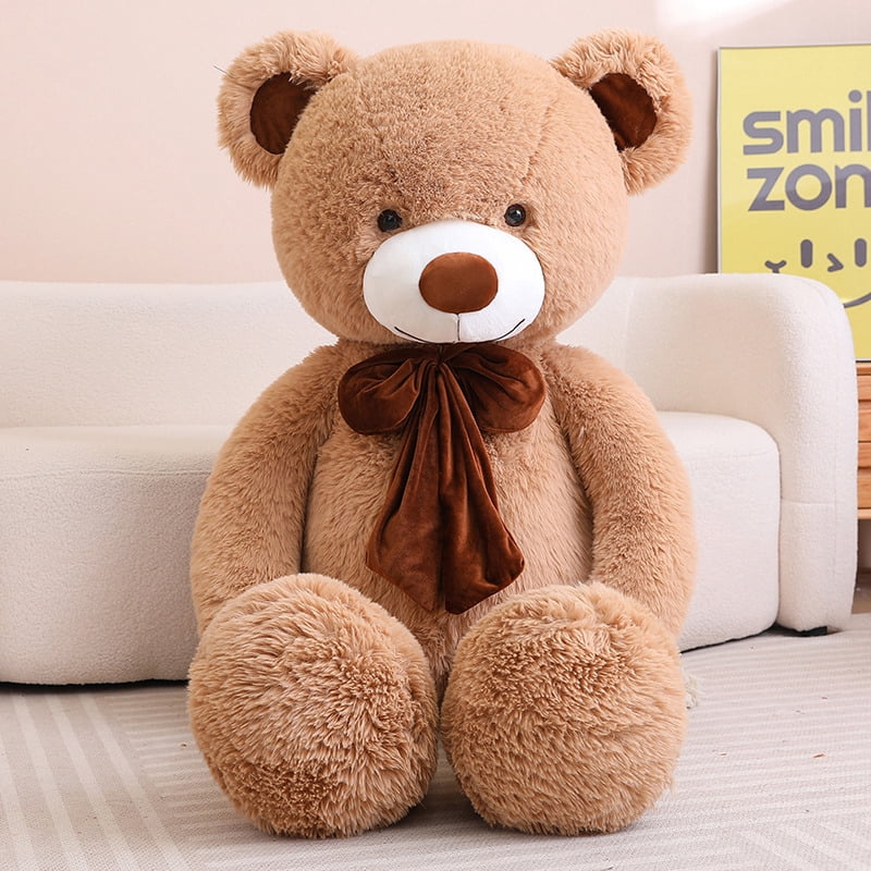 80/100cm Big Size Teddy Bear Plush Toy Giant Stuffed Animals Birthday Valentines Day Gift Soft Pillow Dolls Grilfriend Girls