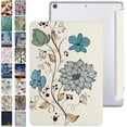thumbnail image 1 of DuraSafe Cases iPad PRO 12.9 Inch 4th 5th 6th [ Pro 12.9 4 5 6 ] MY3K2LL/A MY3J2LL/A MY2H2LL/A MY2J2LL/A TriFold Printed PC Lightweight Protective Clear Back Cover - Watercolor Flowers, 1 of 8