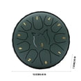 thumbnail image 1 of Birdeem 6-Inch 11 Tone Childrens Hand Drum Forget Worry Drum Adult Hand Disc Drum, 1 of 12