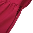 thumbnail image 4 of Pisexur Womens Gothic Dress High Wasit Corset Dress Retro Renaissance Dress Solid Color Short Sleeve Medieval Dress Fashion Flowy Square Neck Drawstring Maxi Dress Ruffle Tunic Cocktail Dress, 4 of 5