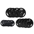 thumbnail image 1 of HAJEX Standard Tri Grip Cast Iron Weight Plates Set 1 inch - 70LB Set - (2.5LB, 5LB, & 10LB), 1 of 5